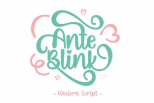 Ante Blink: A Premium Script Font for Brand Identity