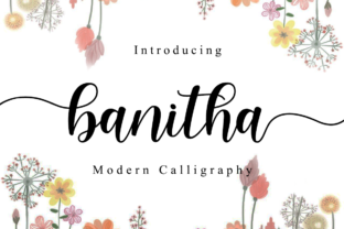 Banitha: A Soft Hand-Lettered Font for Editorial Design