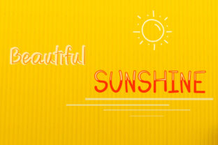 Beautiful Sunshine: A Handwritten Font for Web Design
