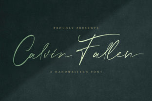 Calvin Fallen: A Handwritten Font for Crafters