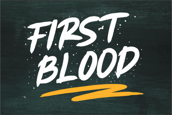 First Blood: A Quirky Handwritten Font for Branding