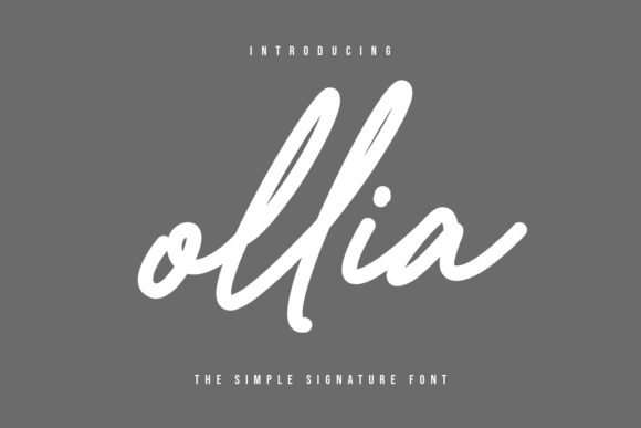 Ollia: A Handwritten Font for Small Business Branding