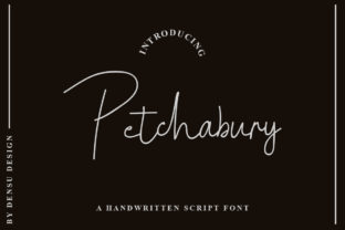 Petchabury: A Casual Script Font for Modern Editorial Design