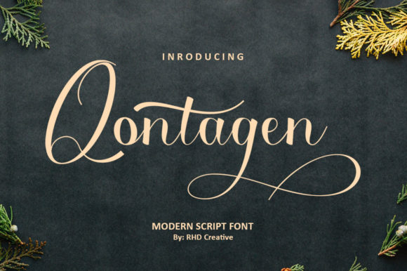 Qontagen: A Unique Script Font for Makers