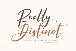 Really Distinct: A Luxurious Handwritten Font for Crafters