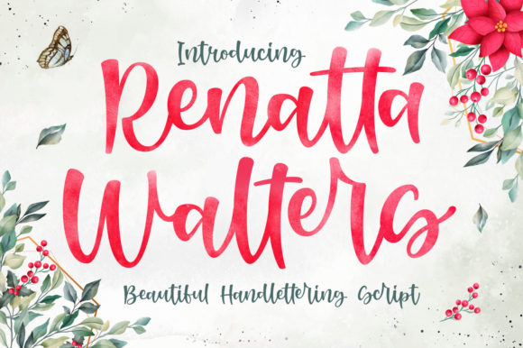 Renatta Walters: A Romantic Script Font for Makers