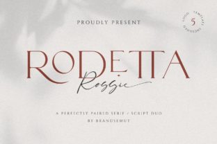Rodetta Rossie: A Premium Font Duo for Elegant Branding