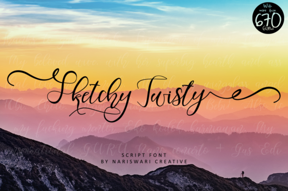 Sketchy Twisty: A Premium Script Font for Your Brand