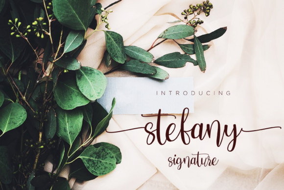 Stefany: A Handwritten Font for Modern Brand Identity